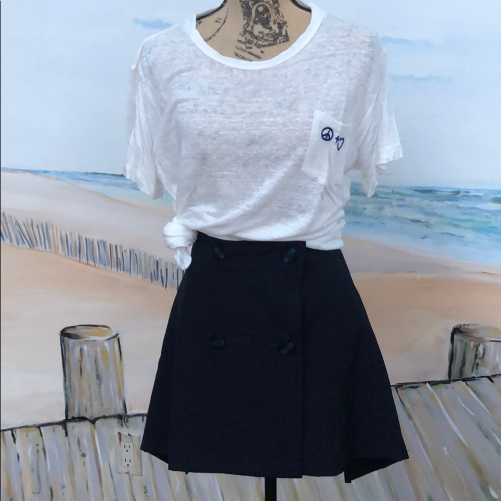 Vintage navy issey miyake skirt